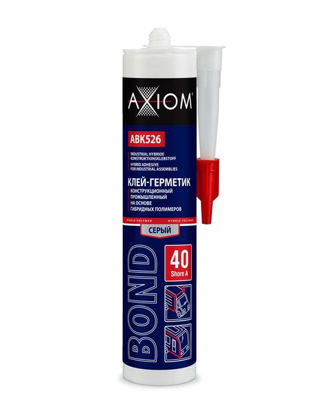 фото AXIOM ABK526 Клей-герметик bond на основе гибридных полимеров серый | ШОР 40 280 мл AXIOM ABK526 Клей-герметик bond на основе гибридных полимеров серый | ШОР 40 280 мл