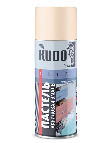 фото KUDO KU-A104 Эмаль универсальная акриловая быстросохнущая пастельная Бежевая матовая NCS 0510-y40r 520 мл KUDO KU-A104 Эмаль универсальная акриловая быстросохнущая пастельная Бежевая матовая NCS 0510-y40r 520 мл