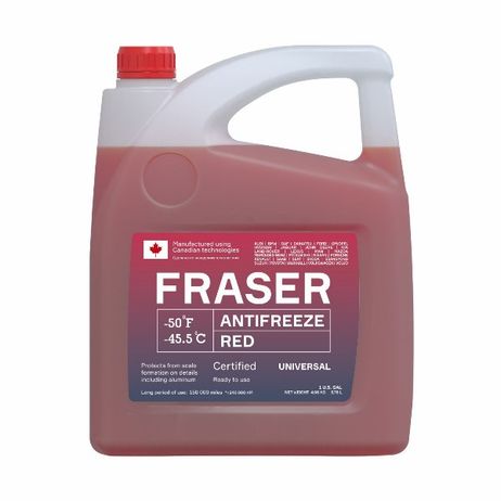фото FRASER FAUR4 Антифриз универсальный красный -45, 1 Gal (3,78 L) FRASER FAUR4 Антифриз универсальный красный -45, 1 Gal (3,78 L)