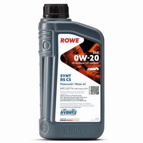 фото ROWE 20379001099 Rowe hightec synt RS C5 0w-20 1 литр масло моторное ROWE 20379001099 Rowe hightec synt RS C5 0w-20 1 литр масло моторное