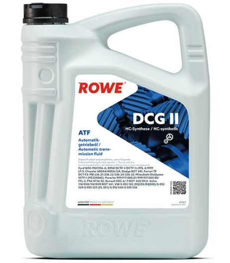 фото ROWE 25067005099 Hightec ATF DCG II Трансмиссионная жидкость синтетическая 5L ROWE 25067005099 Hightec ATF DCG II Трансмиссионная жидкость синтетическая 5L