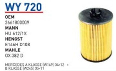 фото Wunder WY720 Фильтр масленный wy720 wunder filter wy720 Wunder WY720 Фильтр масленный wy720 wunder filter wy720
