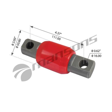 фото Mansons MPU10055 Сайлентблок реактивной тяги FLC полиуретановый Mansons MPU10055 Сайлентблок реактивной тяги FLC полиуретановый