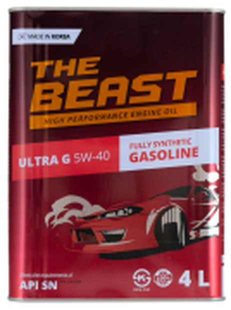 фото THE BEAST E0105L04U1 Beast Синт-ое мот.масло ultra g 5w-40 (4л) THE BEAST E0105L04U1 Beast Синт-ое мот.масло ultra g 5w-40 (4л)