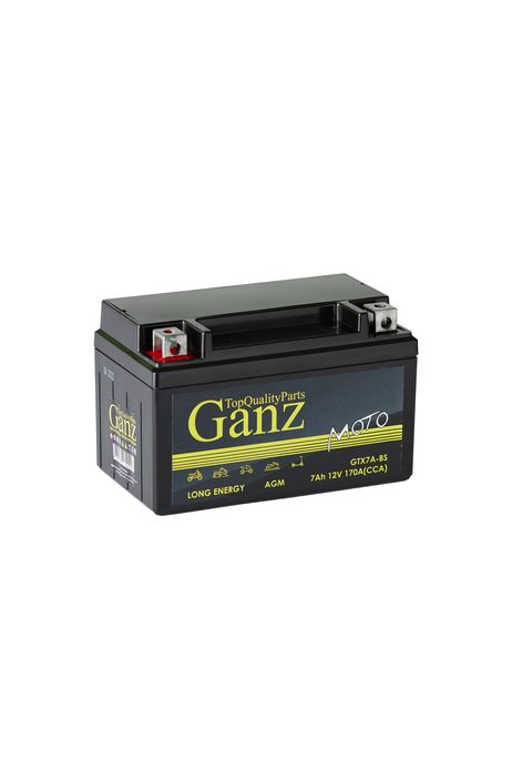 фото GANZ GN1207 Аккумулятор мото AGM 7 А/ч Прямая 152x87x95 en170 а gtx7a-bs GANZ GN1207 Аккумулятор мото AGM 7 А/ч Прямая 152x87x95 en170 а gtx7a-bs
