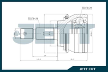 фото JETT V419496 Шрус внешний v41-9496 JETT V419496 Шрус внешний v41-9496