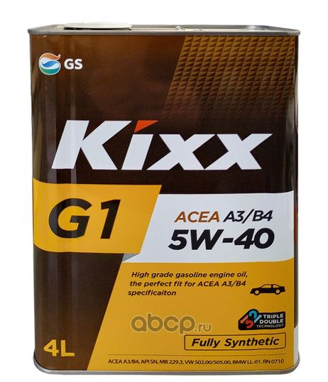 фото KIXX L201944TE1 Масло моторное G1 5w-40 синтетическое 4 л KIXX L201944TE1 Масло моторное G1 5w-40 синтетическое 4 л
