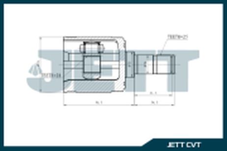 фото JETT V403020 Шрус внутренний v40-3020 JETT V403020 Шрус внутренний v40-3020