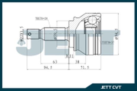 JETT V410005 Шрус внешний v41-0005