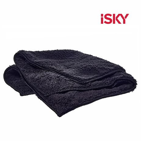 фото ISKY IMT4040 Полотенце микрофибра для сушки кузова, черный 40*40 см ISKY IMT4040 Полотенце микрофибра для сушки кузова, черный 40*40 см