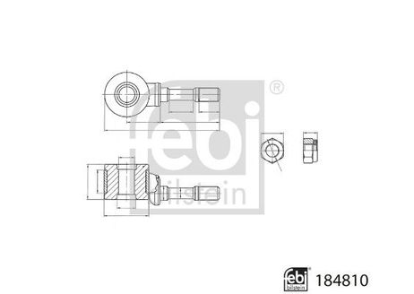 фото Febi 184810 Стойка стабилизатора Febi 184810 Стойка стабилизатора