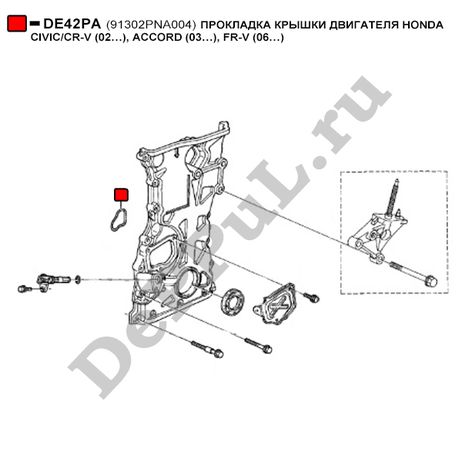 фото DePPuL DE42PA Прокладка крышки двигателя honda civic/cr-v (02…), accord (03…), fr-v (06…) DePPuL DE42PA Прокладка крышки двигателя honda civic/cr-v (02…), accord (03…), fr-v (06…)