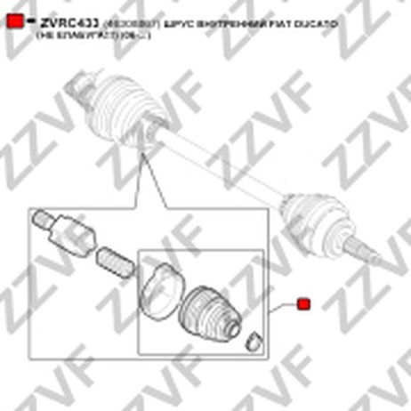 фото ZZVF ZVRC433 Шрус внутренний fiat ducato (НЕ елабуга!!!) (06-...) ZZVF ZVRC433 Шрус внутренний fiat ducato (НЕ елабуга!!!) (06-...)