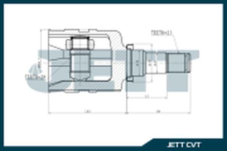 фото JETT V409001 Шрус внутренний 409001 JETT V409001 Шрус внутренний 409001