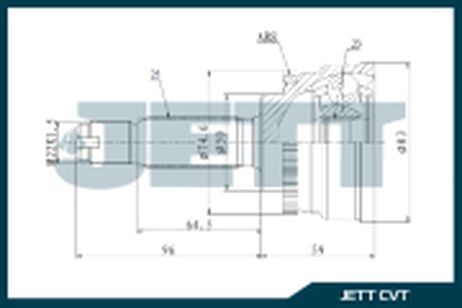 фото JETT V421510ABS Шрус внешний 421510 JETT V421510ABS Шрус внешний 421510