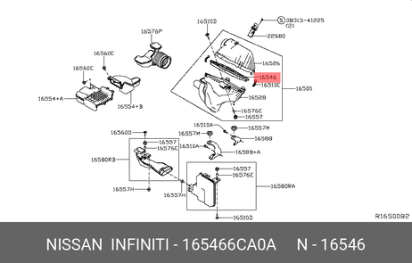 фото Nissan 165466CA0A Фильтр воздушный Nissan 165466CA0A Фильтр воздушный