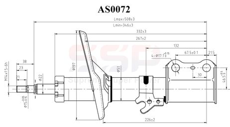 фото SSP AS0072 Стойка амортизационная SSP AS0072 Стойка амортизационная