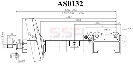 фото SSP AS0132 Стойка амортизационная SSP AS0132 Стойка амортизационная