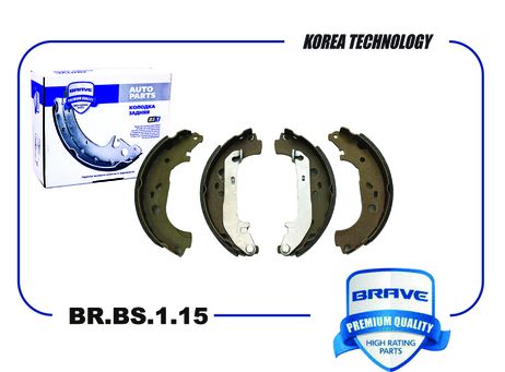 фото Brave BR.BS.1.15 Колодка тормозная задняя Brave BR.BS.1.15 Колодка тормозная задняя