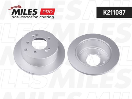 Miles K211087 Диск тормозной KIA cerato/soul 09- задний с покрытием