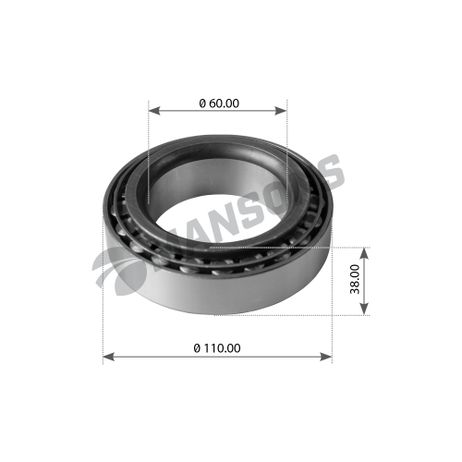 фото Mansons 700773 Подшипник ступицы 7015064 задний внутр. Mansons 700773 Подшипник ступицы 7015064 задний внутр.