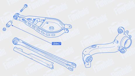 фото Finwhale SB867 Сайлентблок рычага подвески Finwhale SB867 Сайлентблок рычага подвески