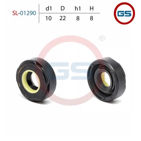 фото GS SL-01290 Сальник рулевой рейки 10*22*8/8 (7v2) GS SL-01290 Сальник рулевой рейки 10*22*8/8 (7v2)