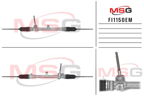 фото MSG FI115OEM Рулевая рейка без ГУР новая оригинальная Fiat Bravo 2007-, Lancia Delta 2008- MSG FI115OEM Рулевая рейка без ГУР новая оригинальная Fiat Bravo 2007-, Lancia Delta 2008-