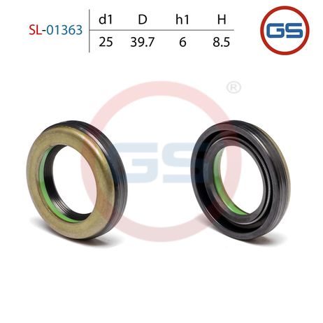 фото GS SL-01363 Сальник рулевой рейки 25*39.7*6/8.5 (7v1) GS SL-01363 Сальник рулевой рейки 25*39.7*6/8.5 (7v1)
