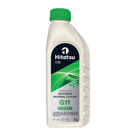 фото HITATSU AFHG1 Жидкость охлаждающая Universal Coolant G11 green, зеленый, готовый, -45, 1кг HITATSU AFHG1 Жидкость охлаждающая Universal Coolant G11 green, зеленый, готовый, -45, 1кг