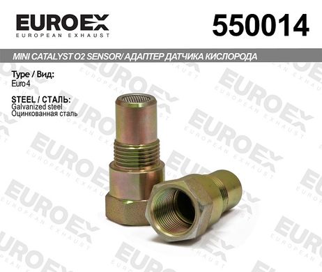 фото EuroEX 550014 Адаптер датчика кислорода, укороченный (обманка) Euro iii/iv EuroEX 550014 Адаптер датчика кислорода, укороченный (обманка) Euro iii/iv