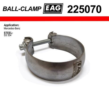 фото EAG 225070 Хомут глушителя ball clamp ss304 EAG 225070 Хомут глушителя ball clamp ss304