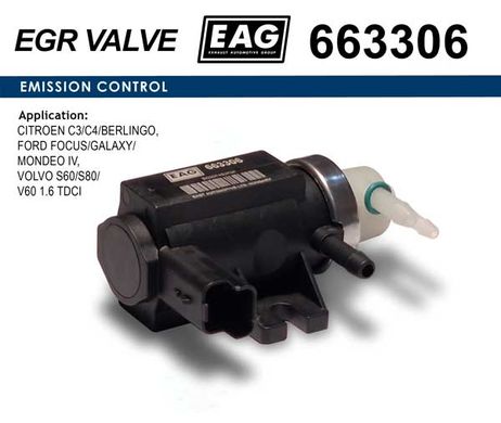 фото EAG 663306 Клапан электромагнитный EAG 663306 Клапан электромагнитный