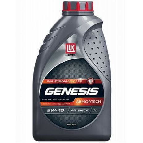 Лукойл 2218822 5w-40 genesis armortech, 1л, (синт.мотор.масло)