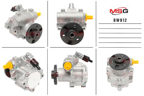 MSG BW912 Насос ГУР новый BMW 5 E60 2003-2009, BMW 5 E61 2004-2009, BMW 6 E63 2004-, BMW 6 E64 2004-