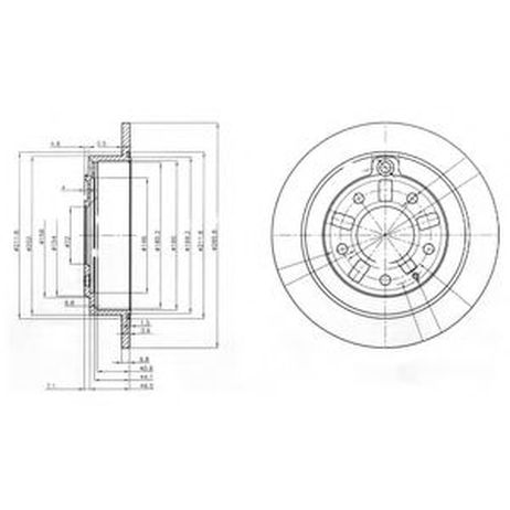 фото Delphi BG3231 Диск тормозной Delphi BG3231 Диск тормозной