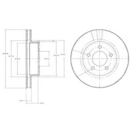 фото Delphi BG3546 Диск тормозной Delphi BG3546 Диск тормозной