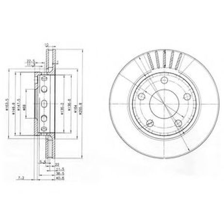 фото Delphi BG3785 Диск тормозной | зад | Delphi BG3785 Диск тормозной | зад |
