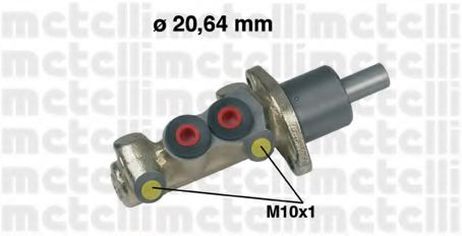 фото Metelli 05-0125 Главный тормозной цилиндр Metelli 05-0125 Главный тормозной цилиндр