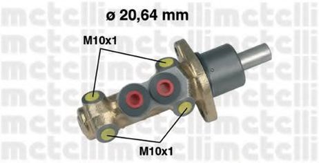 фото Metelli 05-0142 Главный тормозной цилиндр Metelli 05-0142 Главный тормозной цилиндр