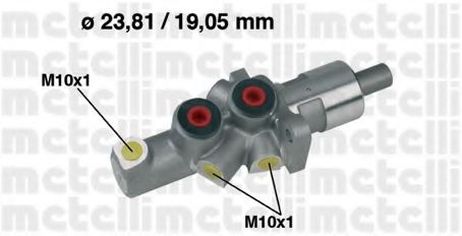 фото Metelli 05-0177 Главный тормозной цилиндр Metelli 05-0177 Главный тормозной цилиндр