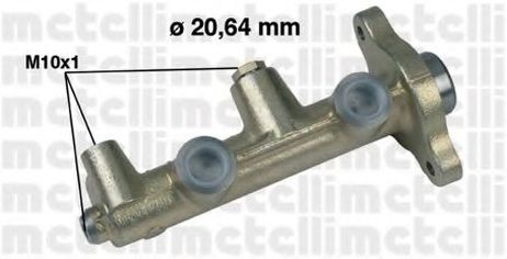 фото Metelli 05-0179 Главный тормозной цилиндр Metelli 05-0179 Главный тормозной цилиндр