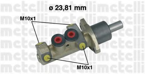 фото Metelli 05-0253 Главный тормозной цилиндр Metelli 05-0253 Главный тормозной цилиндр