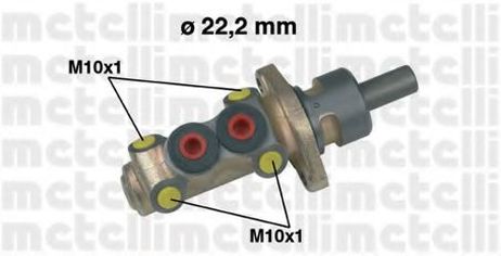 фото Metelli 05-0258 Главный тормозной цилиндр Metelli 05-0258 Главный тормозной цилиндр