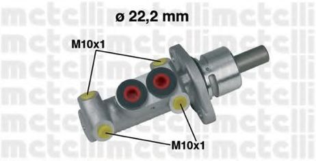 фото Metelli 05-0302 Главный тормозной цилиндр Metelli 05-0302 Главный тормозной цилиндр