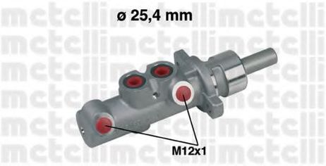 фото Metelli 05-0314 Главный тормозной цилиндр Metelli 05-0314 Главный тормозной цилиндр