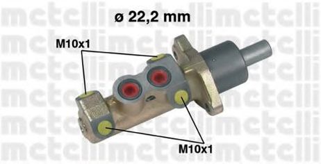 фото Metelli 05-0326 Главный тормозной цилиндр Metelli 05-0326 Главный тормозной цилиндр