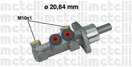 фото Metelli 05-0391 Главный тормозной цилиндр Metelli 05-0391 Главный тормозной цилиндр