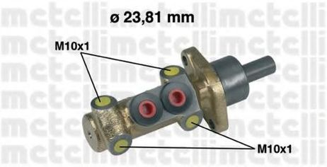 фото Metelli 05-0398 Главный тормозной цилиндр Metelli 05-0398 Главный тормозной цилиндр