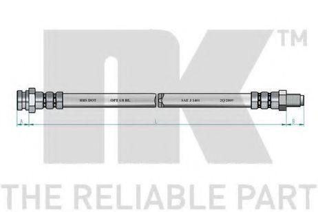 фото NK 859932 Шланг тормозной NK 859932 Шланг тормозной